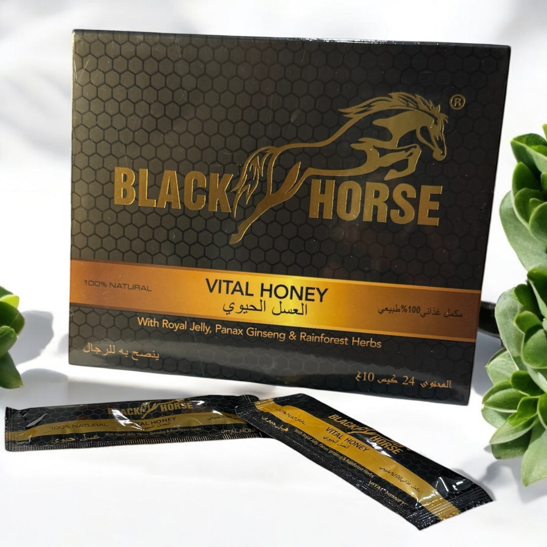 Black Horse Vital Honey 24 sachets 10g
Premium Herbal Energy Formula for Men