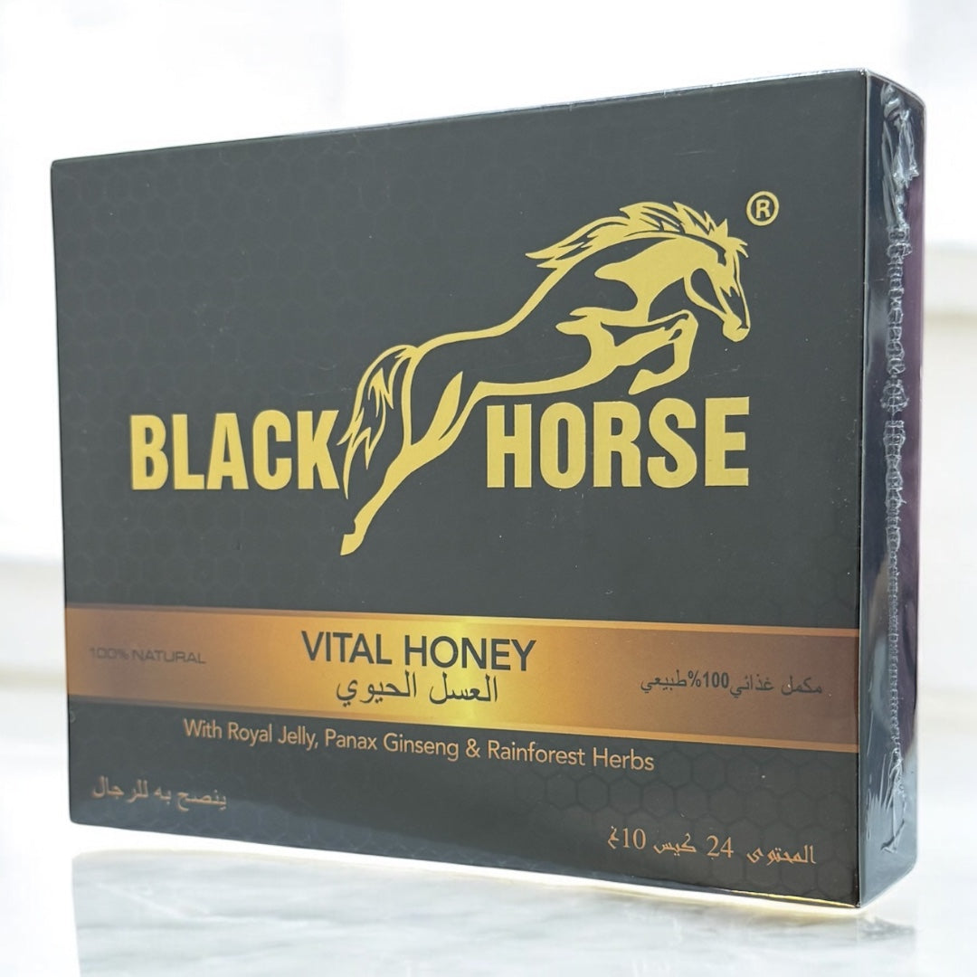 Black Horse Vital Honey 24 sachets 10g
Premium Herbal Energy Formula for Men