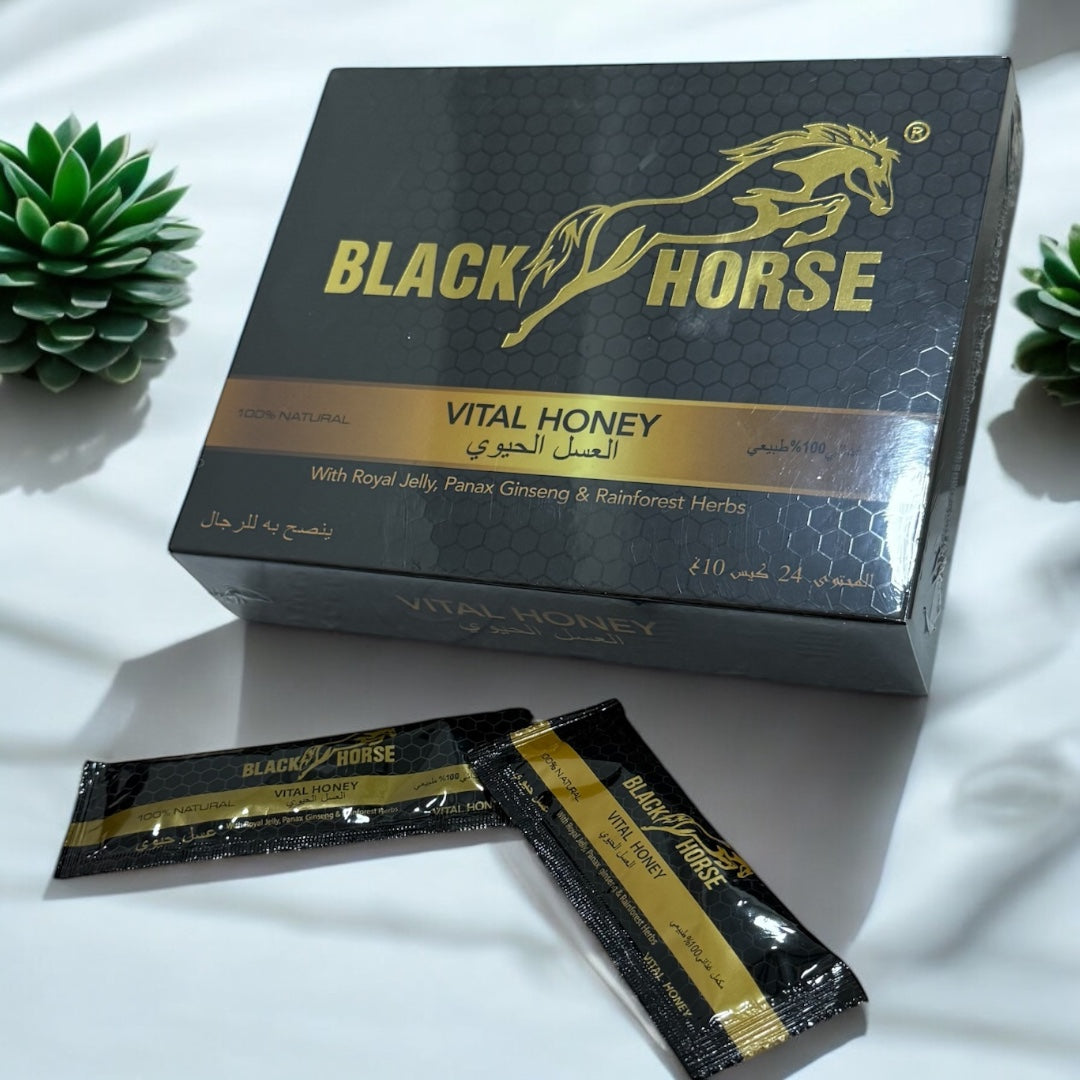 Black Horse Vital Honey 24 sachets 10g
Premium Herbal Energy Formula for Men