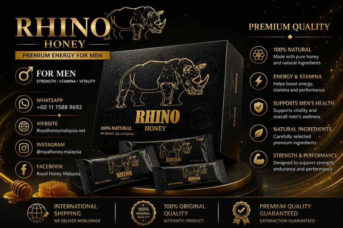 Rhino Honey Premium Honey for Men Energy and Stamina Support