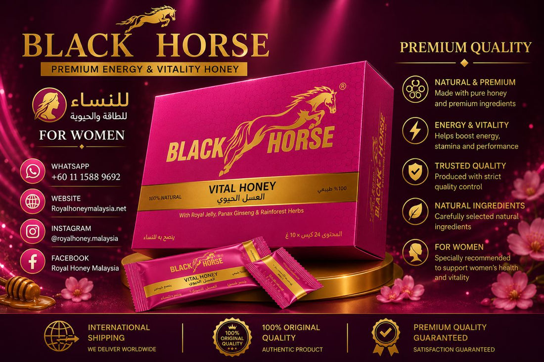 Black Horse Vital Honey for Women Energy, Wellness, and Vitality Support