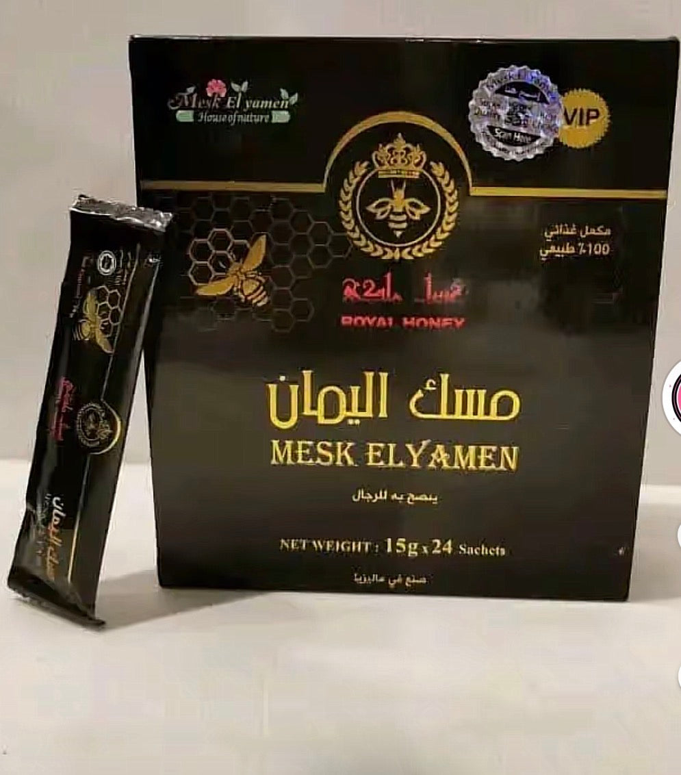 MESK ELYAMAN ROYAL HONEY 100% ORIGINAL 24 sachets