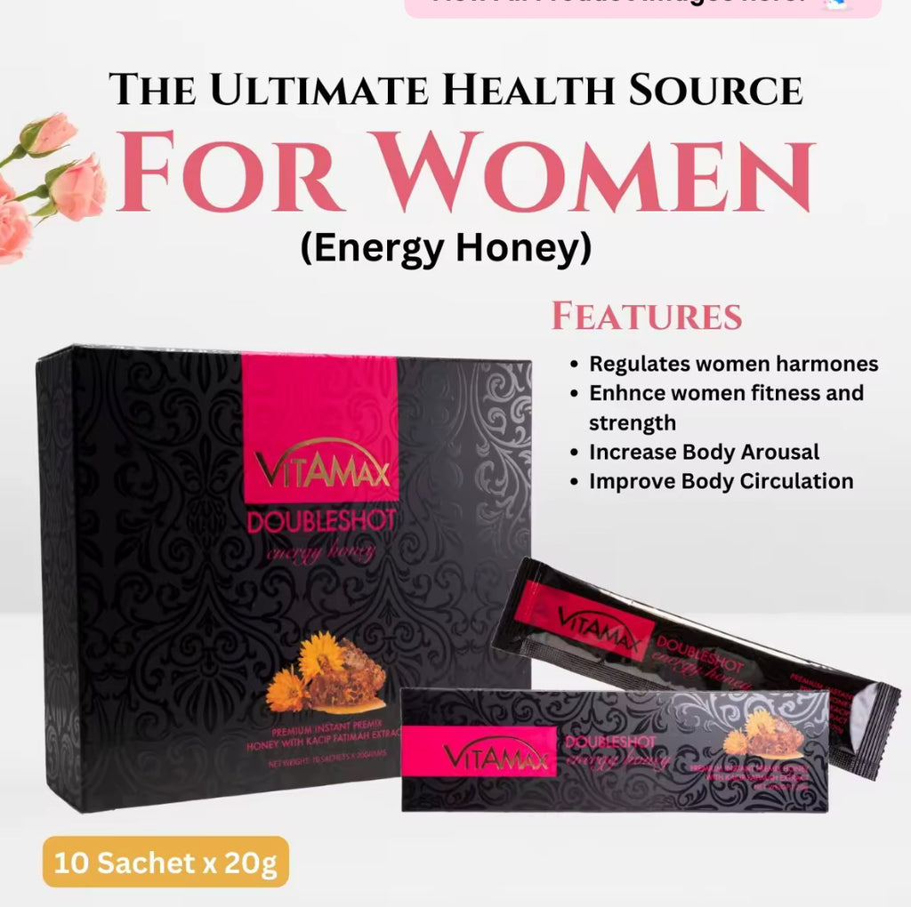 Vitamax Doubleshot Energy Honey for Women (10 Sachets x 20g)