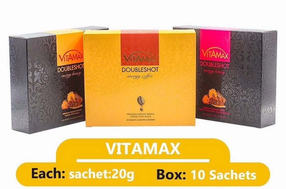 Vitamax Doubleshot Energy Coffee for Men (10 Sachets x 20g)