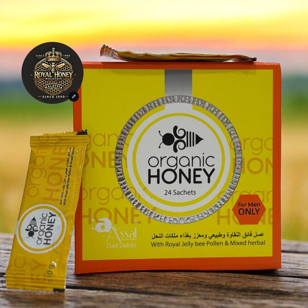 Organic Honey 24 Sachets (Pure, Natural Energy Boost)