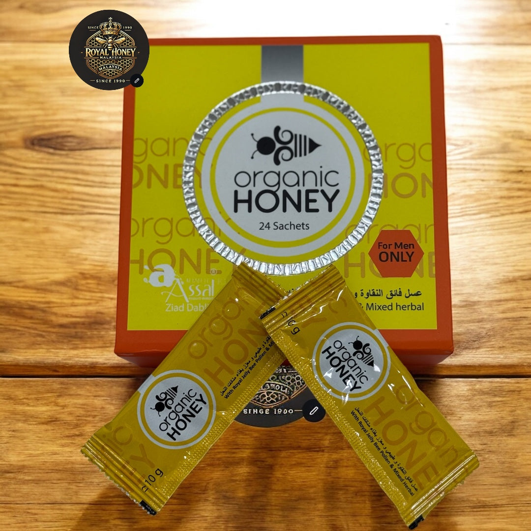Organic Honey 24 Sachets (Pure, Natural Energy Boost)