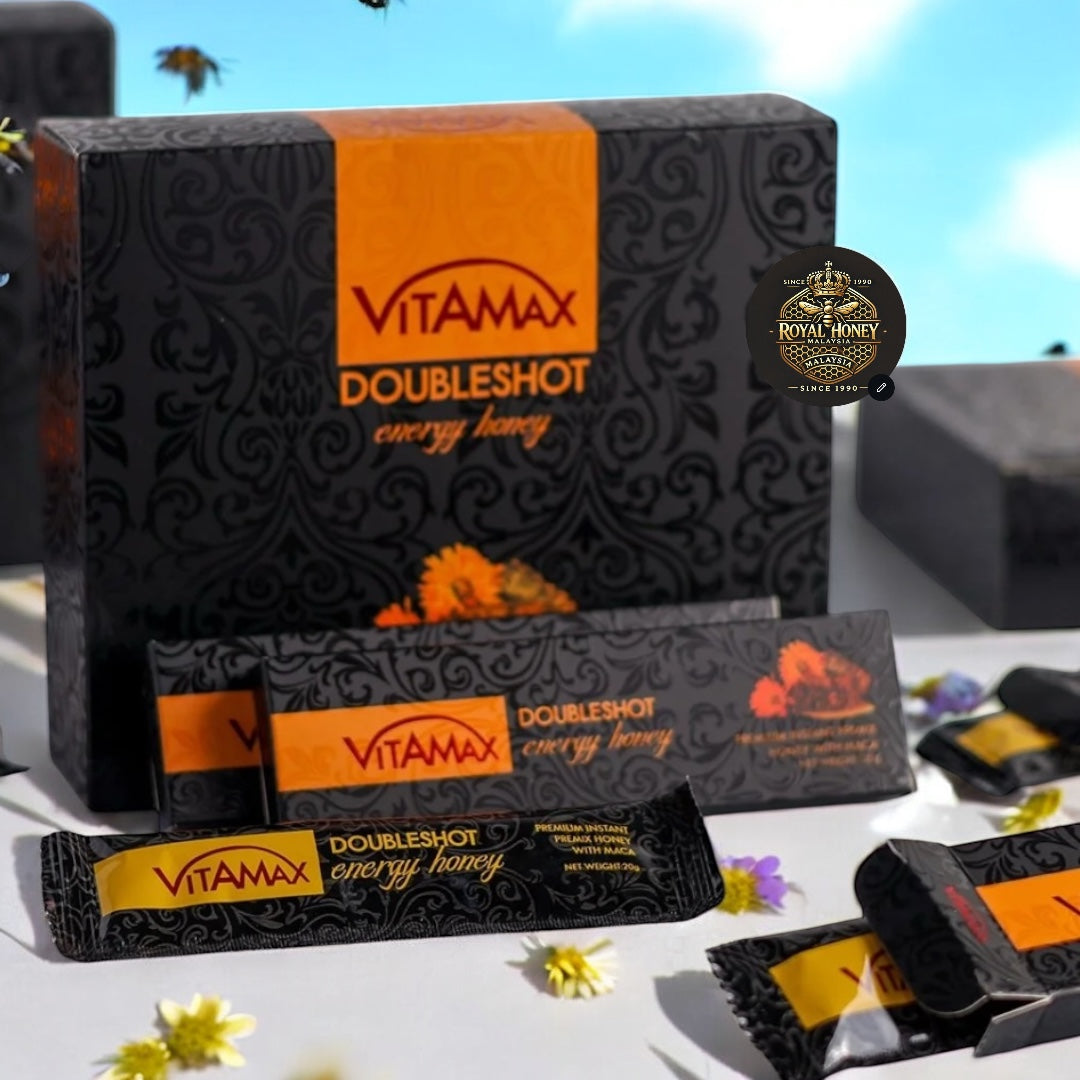 Vitamax Doubleshot Energy Honey for Men (10 Sachets x 20g)