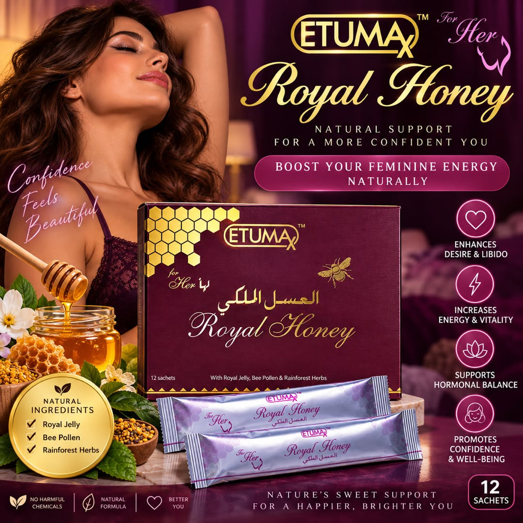 ETUMAX Royal Honey For Her – 12 Sachets × 20g | Official Exclusive Distributor Malaysia