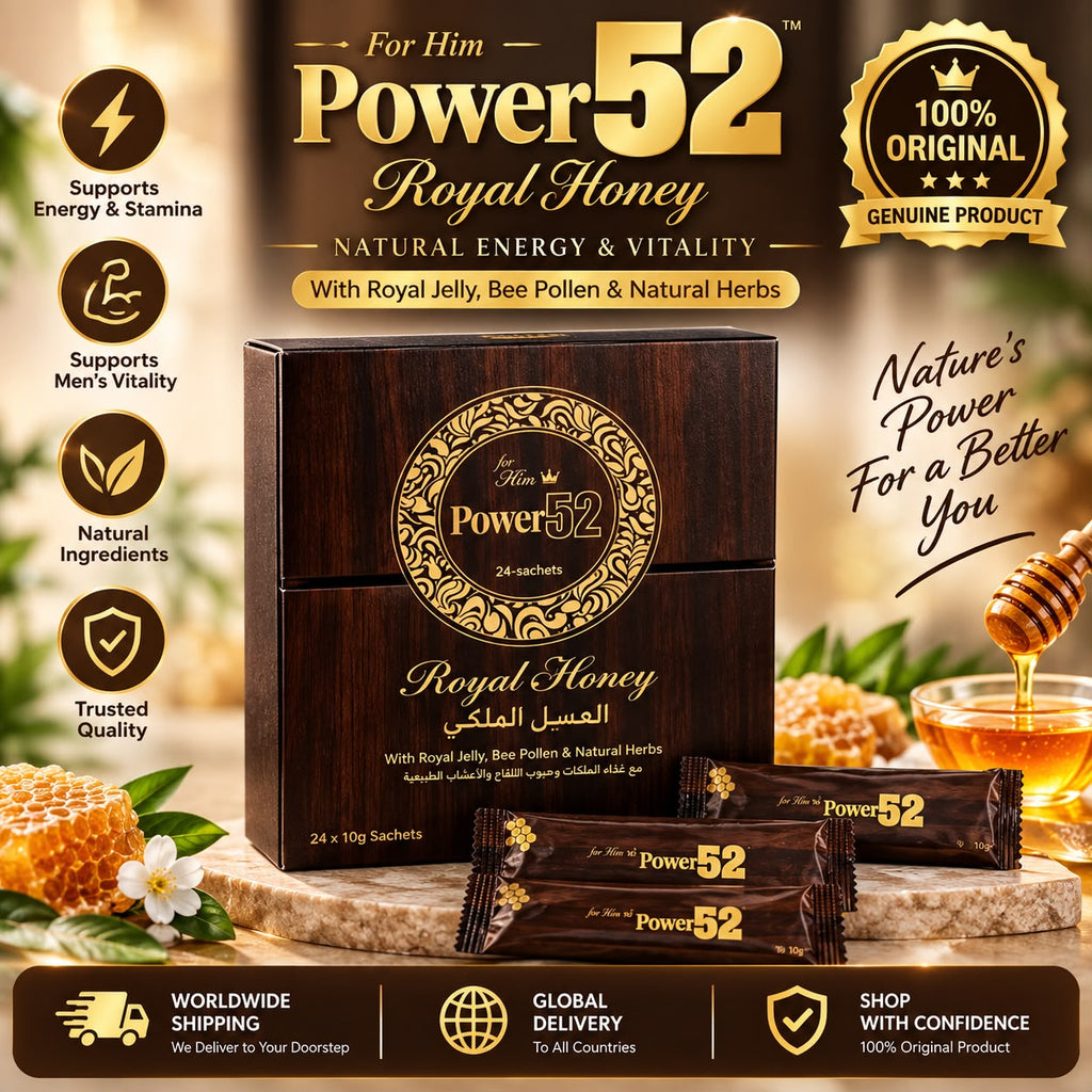 Power52 Royal Honey for Him – 24 Sachets | Malaysian Royal Honey