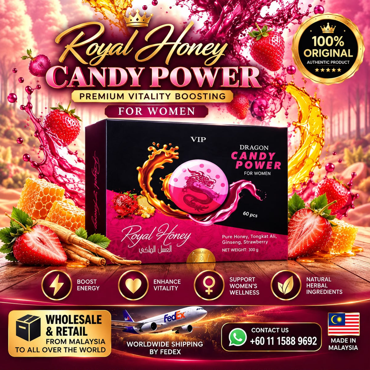 Dragon Candy Power for Women – 60 Pieces | 300g