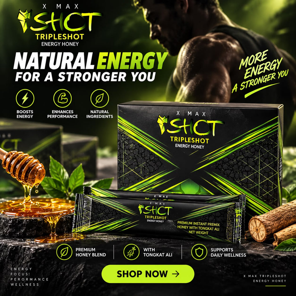X MAX 3 TripleShot Energy Honey – Premium Malaysian Honey with Tongkat Ali